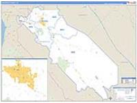 San Benito, Ca Carrier Route Wall Map